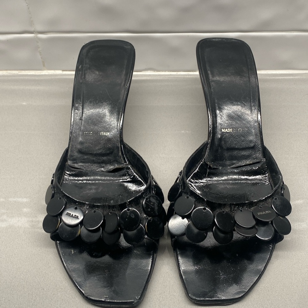 Prada kitten heels.